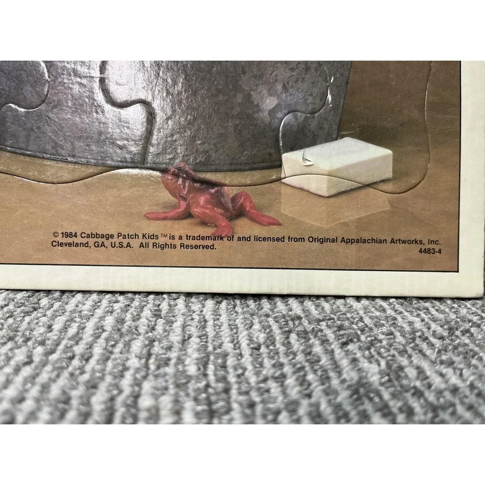 Vintage Milton‎ Bradley Cabbage Patch Kids 25 Piece Tray Puzzles Lot 2 1984